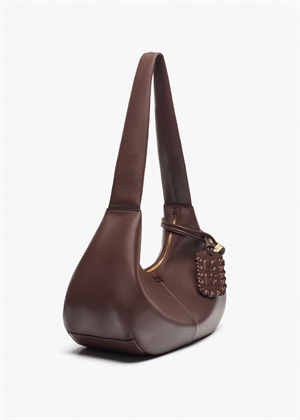 Hobo medium taske Seal Brown A6840 Ganni 